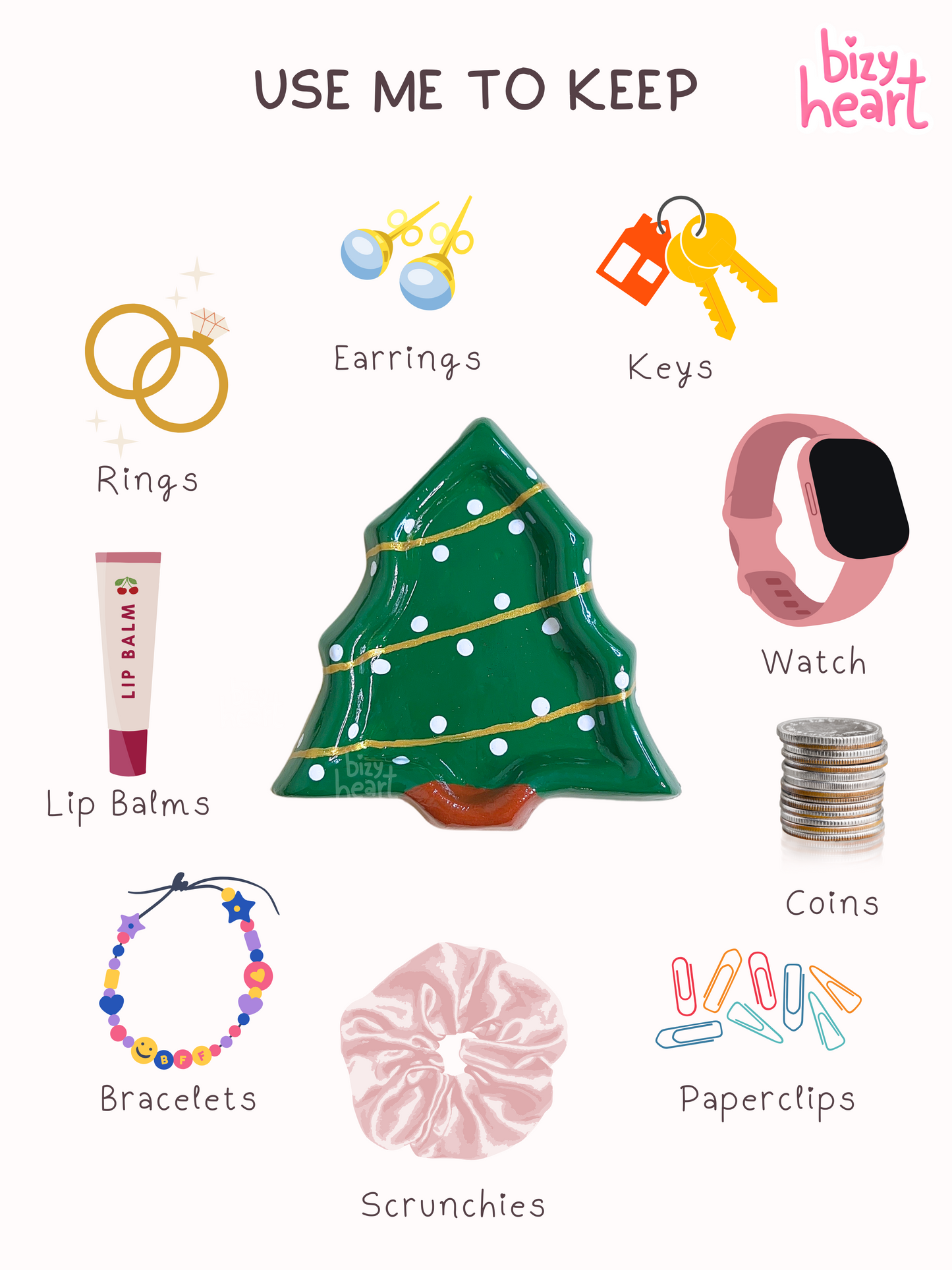 Christmas Tree Trinket Tray