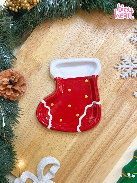 Christmas Stocking Trinket Tray