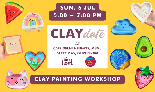 Clay Painting Workshop @ Cafe Delhi Heights