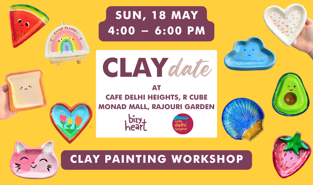 Clay Painting Workshop @ Cafe Delhi Heights