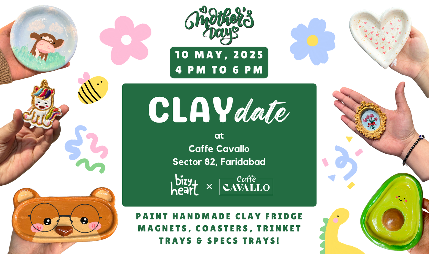 Mother's Day Clay Painting Workshop @ Caffe Cavallo
